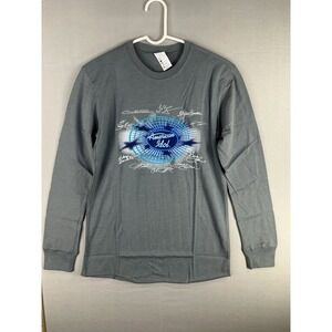 American Idol Judges Signature Graphic Long Sleeve T-Shirt Adult Small Gray